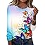 TCOT Women Long Sleeve Crew Neck Tee Tops Trendy Casual Dressy Blouses Spring Clothes Pullover Shirts