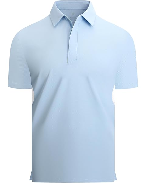 Polo Shirts for Men: Quick Dry Moisture Wicking High Elasticity Convenient Slim Fit Polo Runs Small Order One Size Up