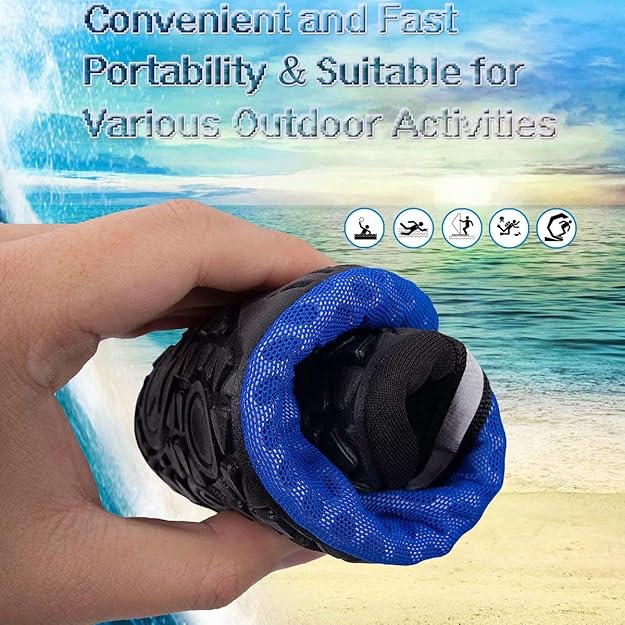 YALOX Water Shoes Women's Men's Outdoor Beach Swimming Aqua Socks Quick-Dry Barefoot Shoes Surfing Yoga Pool Exercise