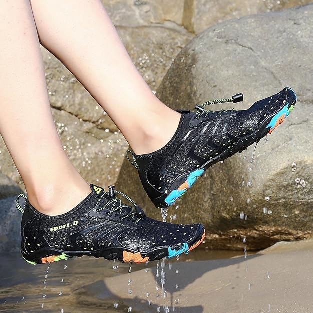 SAGUARO Water Shoes for Women - Barefoot Quick-Dry Aqua Sock, Lightweight,