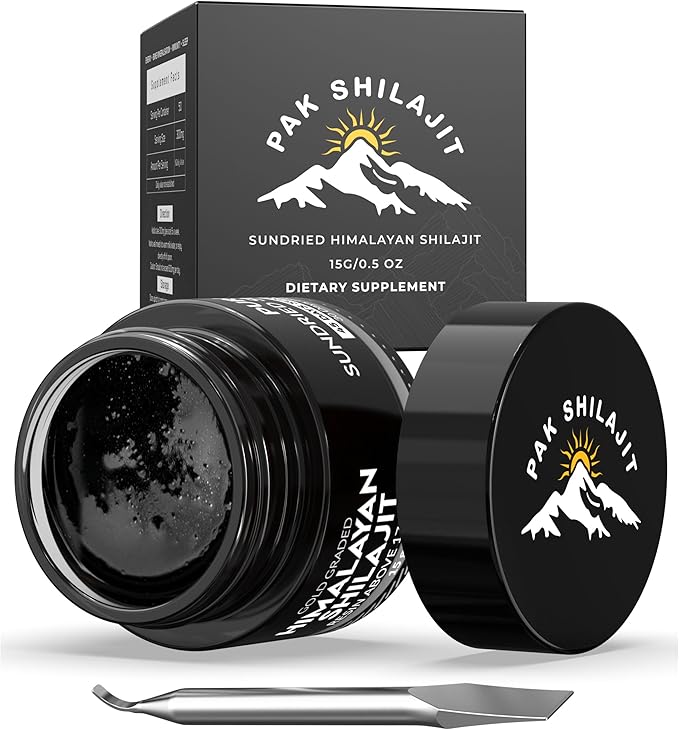 Pure Himalayan Shilajit Resin 45 Days Sun Dried & Gold Graded Shilajit Above